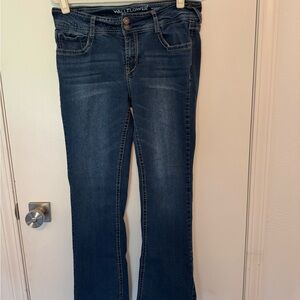 Wallflower Women's Dark Blue Boot Cut Jeans